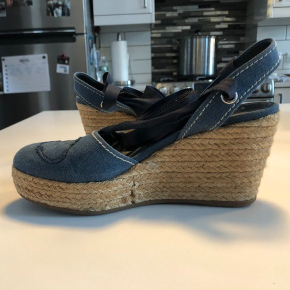 Prada Espadrille Wedges in Denim - Picture 7 of 8
